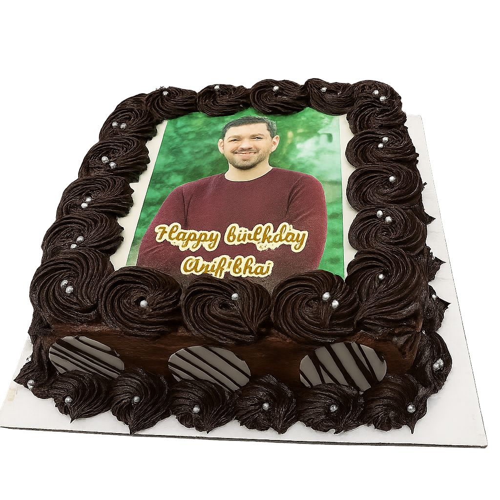 Chocolate Delight Photo Cake