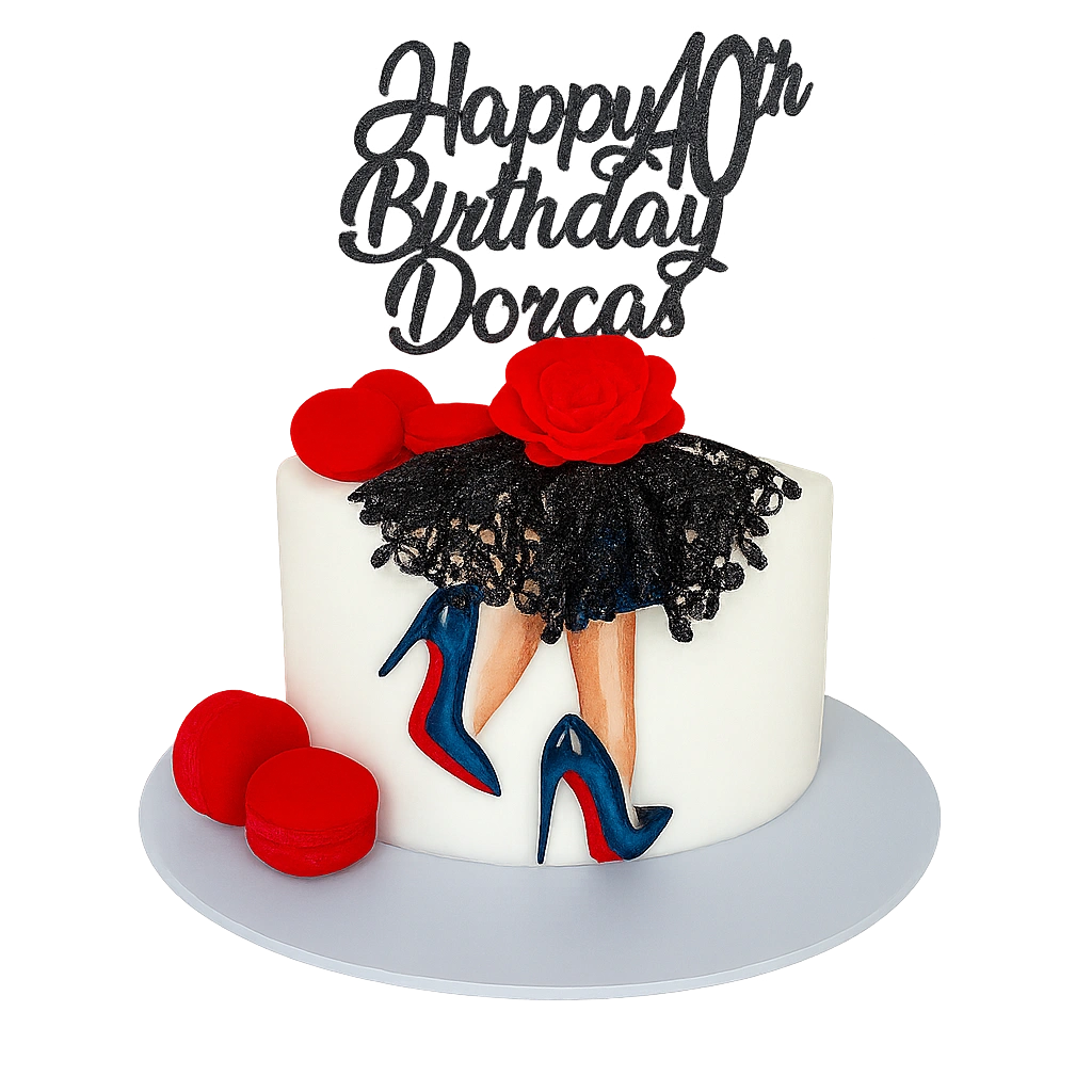 Glam Diva Birthday Cake