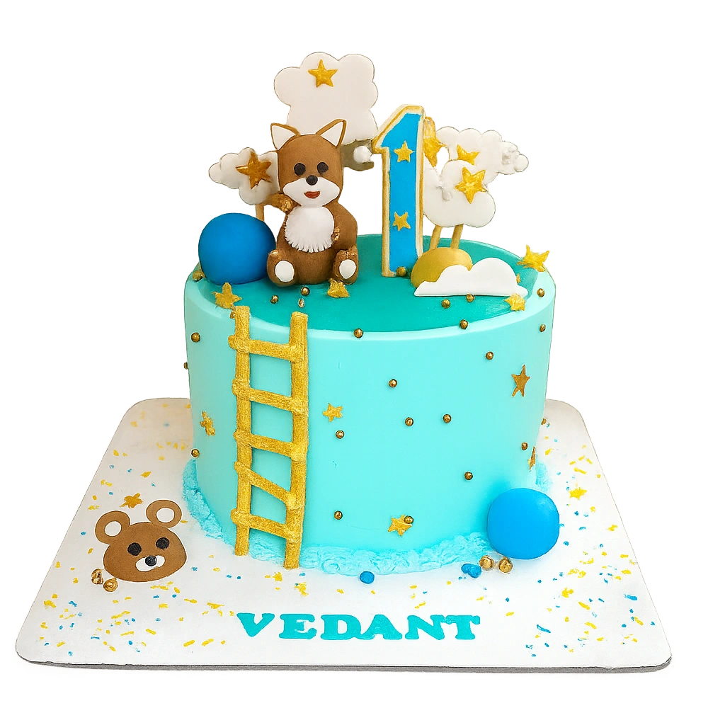 Teddy Adventure Kids Cake