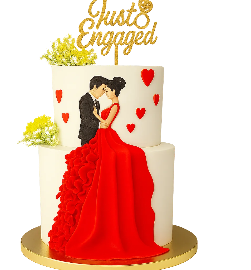 Red Elegance Cake